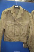 Two British Army Battle dress jackets, 1949-1955.