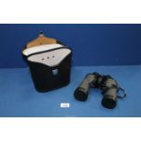 A pair of Boots Fleet 10 x 50 Binoculars in case.