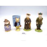 Four Beswick Beatrix Potter figures - Gentleman and Lady Pig,