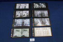 A quantity of erotic Stereographs, (42), "Le Stereo-Nu Paris".