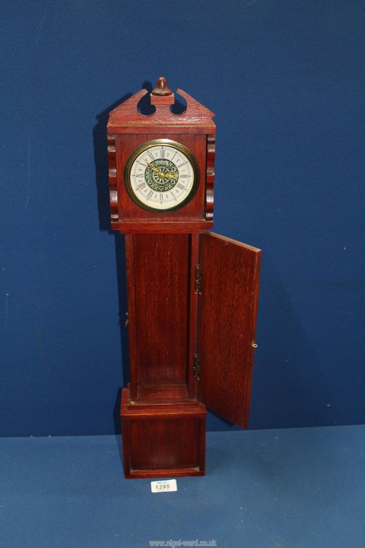 A miniature Grandfather clock, 23" tall. - Image 2 of 3