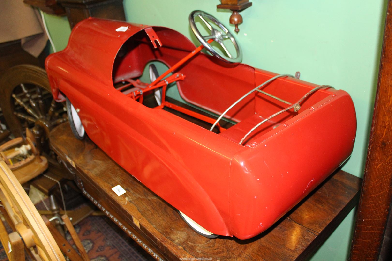 A child's red Pedal car, a/f. - Image 4 of 5