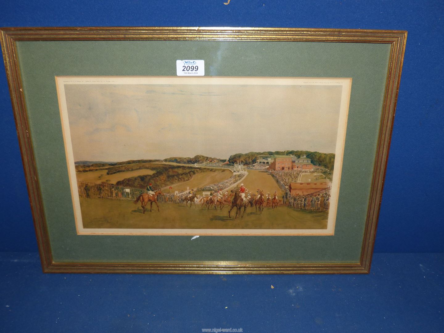 A framed and mounted Lionel Edwards Print titled 'Goodwood'.