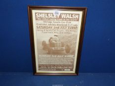 A Shelley Walsh commemorative poster No: 0205.