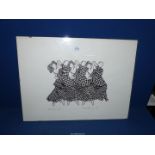 A clip framed black and white Limited Edition Print (no.