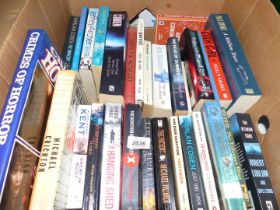 A qty of Paperback novels including George Ferris, Lee Weeks, Colin Forbes etc.