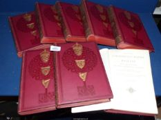 Eight volumes of Blackie's Comprehensive History of England.