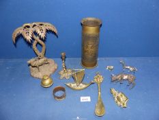 A small quantity of brass & mixed metals incl.