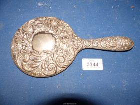 A Silver backed hand Mirror, Birmingham.