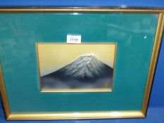A picture of Mount Fuji, Japan, 18" x 14" including frame.