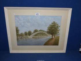 A framed watercolour title in the lower right Bedford and signed W. Carr, 23" x 18".