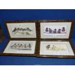 Four Art Lamay framed and mounted duck prints to include; 'The Bachelors', 'The Boys',