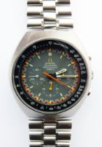 A Circa 1969 Stainless Steel Omega Speedmaster Professional Mark II Chronograph Bracelet Watch, Ref.