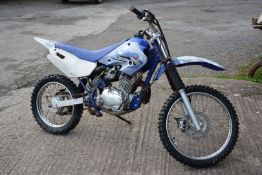 A circa 2009 Jincheng 150Y, four-stroke, single-cylinder, air cooled motorcycle,