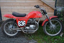 A Rickman Triumph Metisse 500 pre65 type motocross motorcycle, with four-stroke, twin-cylinder,
