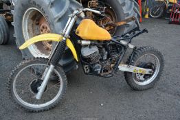 A Suzuki RM465 1981 two-stroke, single cylinder, air cooled engined motocross motorcycle, frame No.