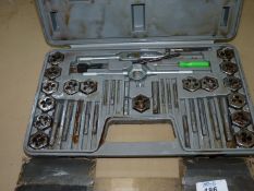 A cased 40 piece metric Tap and Die set.