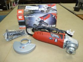 An Einhell boxed, unused TCAG 115 angle-grinder/grinderette.