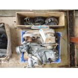 A toolbox, clutch parts, a JAP engine drive housing with BTH single cylinder magneto,