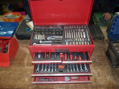 A large Dynamic tool-chest containing 1/2'' and 3/8'' drive sockets including long-reach, Torq bits,
