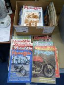 A quantity of motorcycle magazines, mostly 1970s and 1980s.