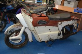 A 1969 Ariel Early Leader Motorcycle with a 250cc two-stroke, twin-cylinder,