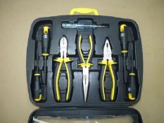 An eight piece insulated electrical tool set.