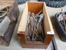 A box of punches/chisels.