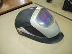 A Speedglas 9000F automatic-darkening welding helmet.