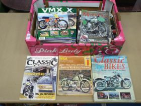 A quantity of mixed motorcycle magazines,