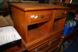 A pair of Pine bedside cabinets by 'Younger'.