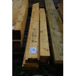 Ten lengths of softwood timber 4" x 2" , 4" x 1" , 6" x 2" , 7" x 2" x 60" long.