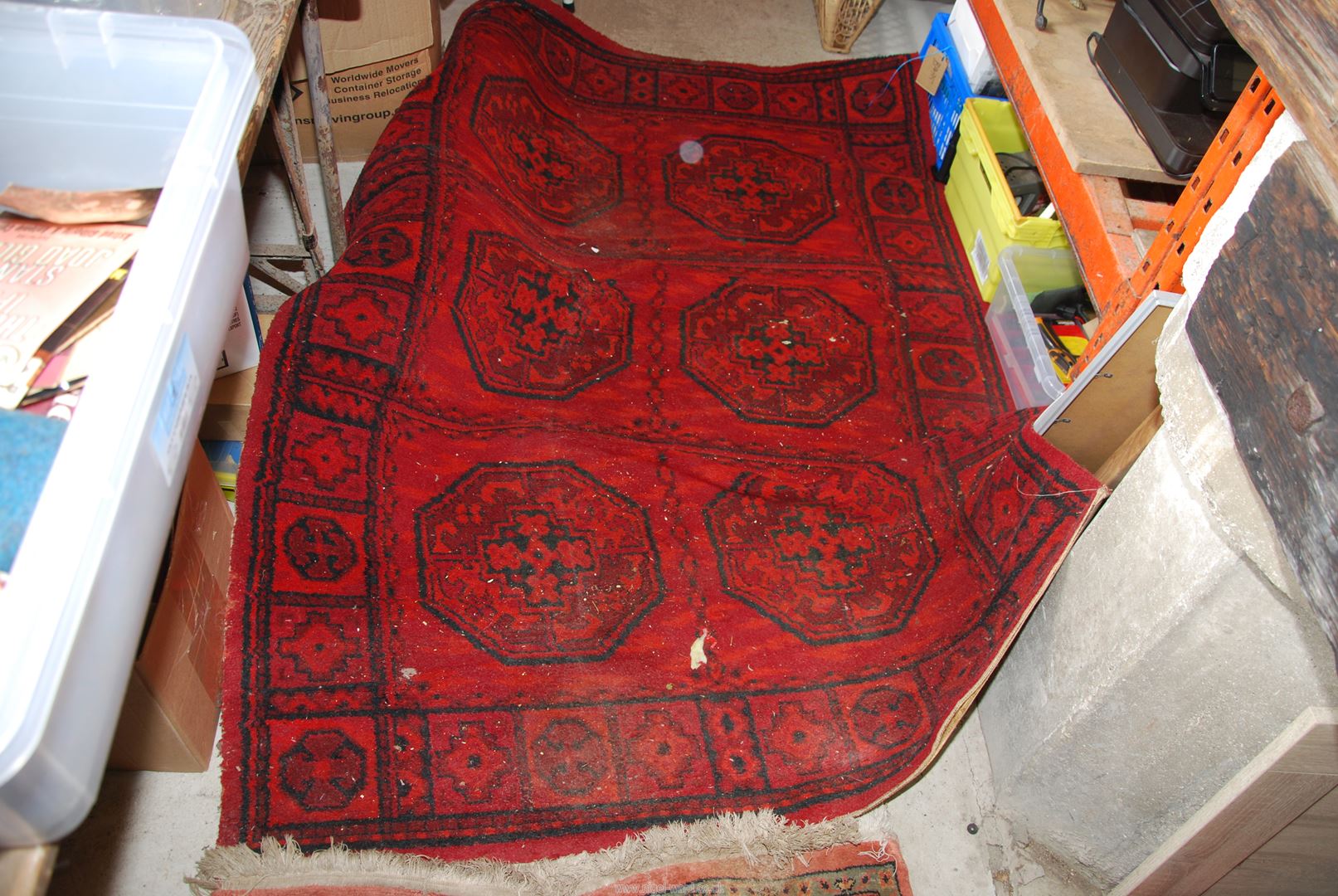 Two rugs : red and multi-coloured. - Image 2 of 2