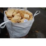 A bag of softwood offcuts.