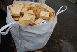 A bag of softwood offcuts.