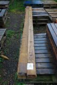 Ten lengths of tanalised timber 4" x 1" x 142" long.