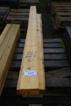 Five lengths of softwood timber 3 @ 8" x 2" , 1 @ 6" x 2", 1 @ 7" x 2" and average over 100".
