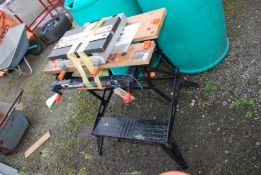 A Black & Decker workmate and a workmate jig.