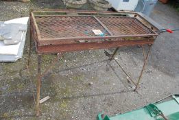A double BBQ 49" wide x 16" depth x 33" high