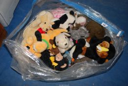 A bag of Teddy Bears, cuddly toys, etc.