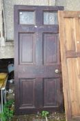 A part glazed external Door, 37'' wide x 79 1/2'' high.