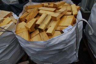 A bag of softwood offcuts.