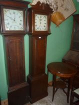 An Oak cased Longcase Clock by Carter, Salisbury, the 30 hour movement striking the hours on a bell,