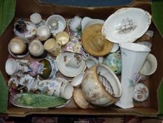 A quantity of china including children's nursery cups and saucers, Souvenir ware,