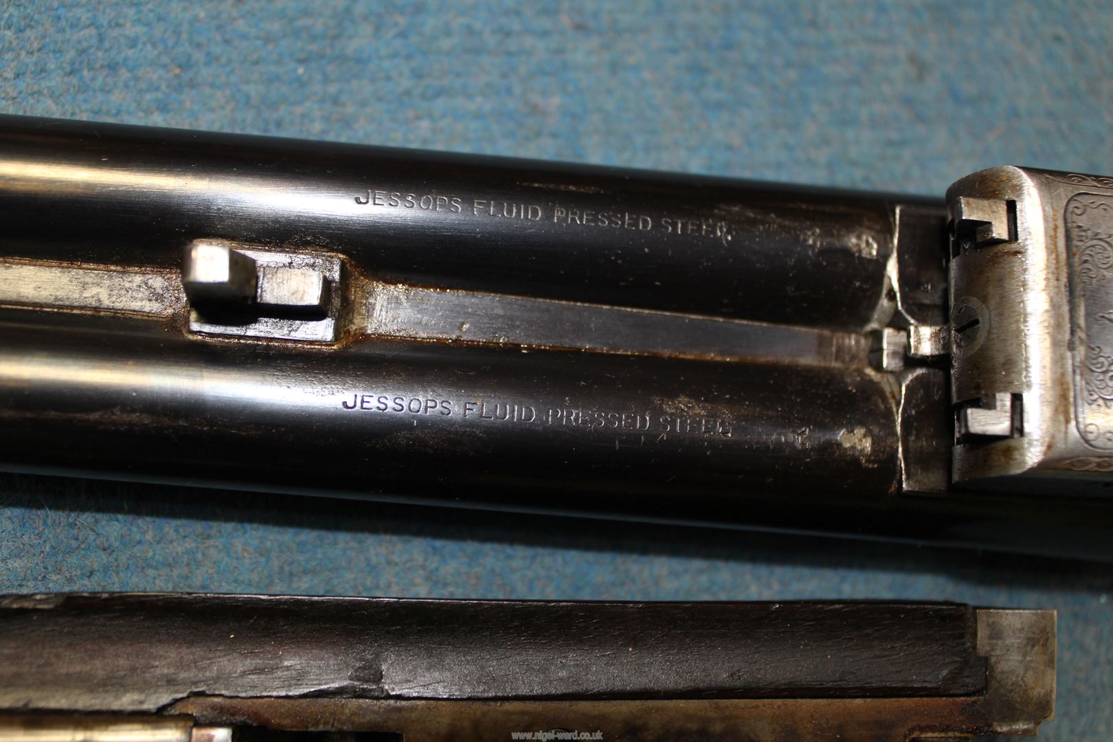 An Edgar Perks, Birmingham 12 bore double barrel Box-lock ejector, double trigger, - Image 12 of 13