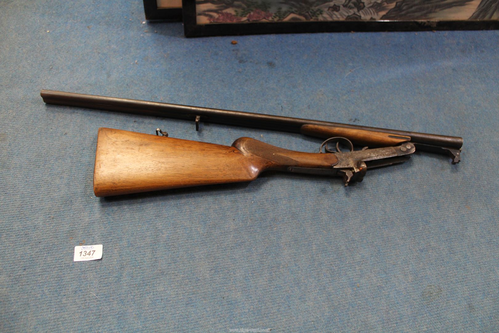A Spanish .410 side by side open hammer folding Shotgun (EL Faisan Elgobar), serial no. - Image 8 of 11
