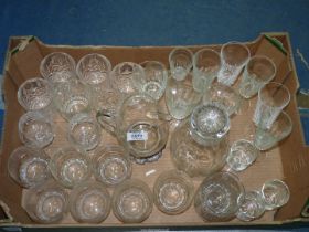 A quantity of glasses.