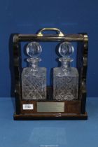 A double decanter presentation Tantalus.