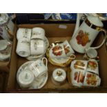 A small quantity of china to include; six Royal Doulton 'Pastorale' cups & saucers,