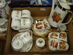 A small quantity of china to include; six Royal Doulton 'Pastorale' cups & saucers,